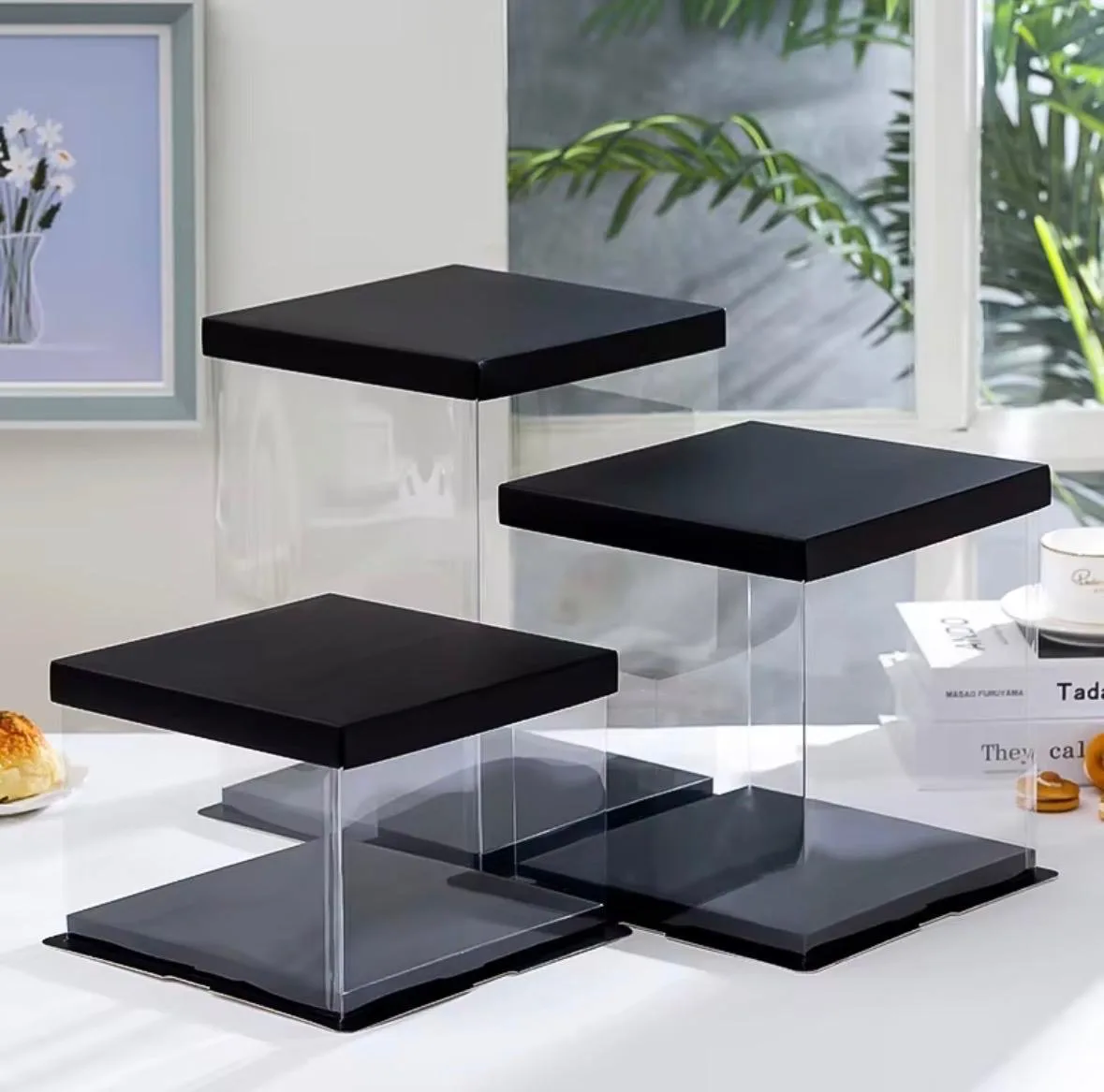 Lot de 10 boites transparentes