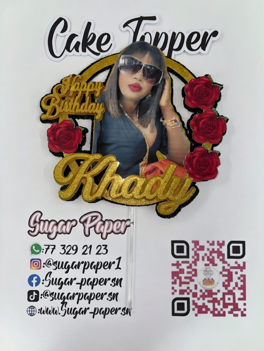 Cake topper cercle
