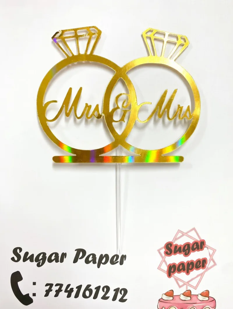 Cake topper Mariage